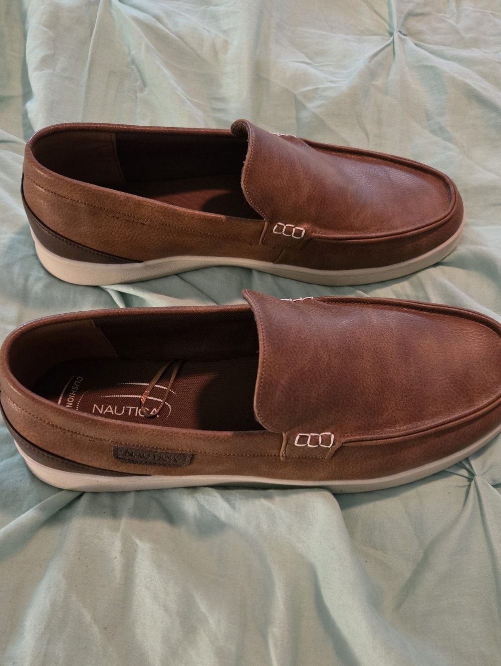 Nautica Men's Chestnut Brown Slip-On Loafers